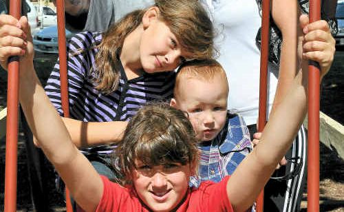 Vernon and Sabrina Baldwin, with their daughter Ashley, 10, niece Sara Warburton, 9 and son Daniel, 3. Vernon and Sabrina Baldwin, with their daughter Ashley, 10, niece Sara Warburton, 9 and son Daniel, 3.